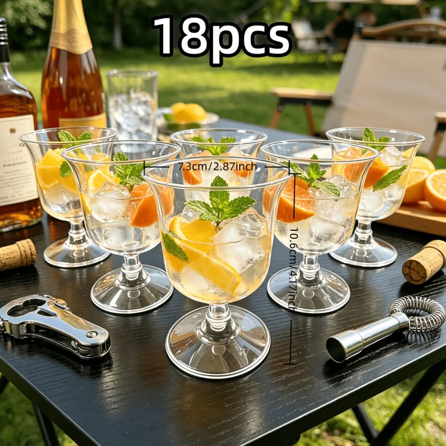 Reusable Outdoor Wine Glass Set for Stylish Beverage Serving