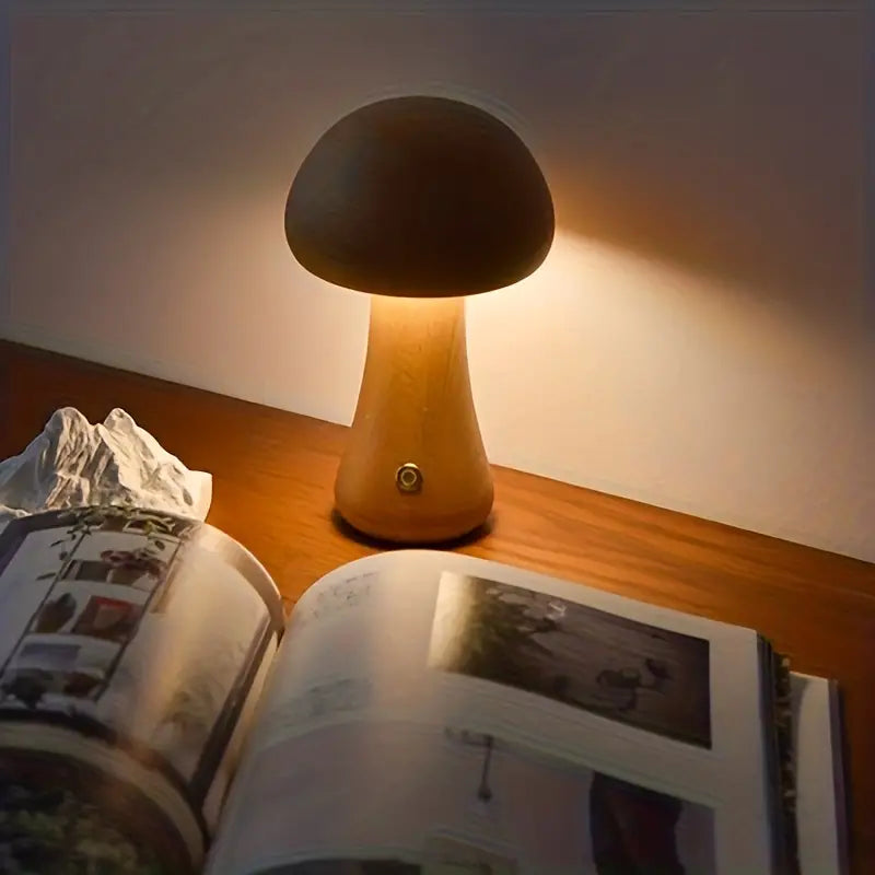 GloedGilde - Sophisticated Mushroom-Style Table Lamp