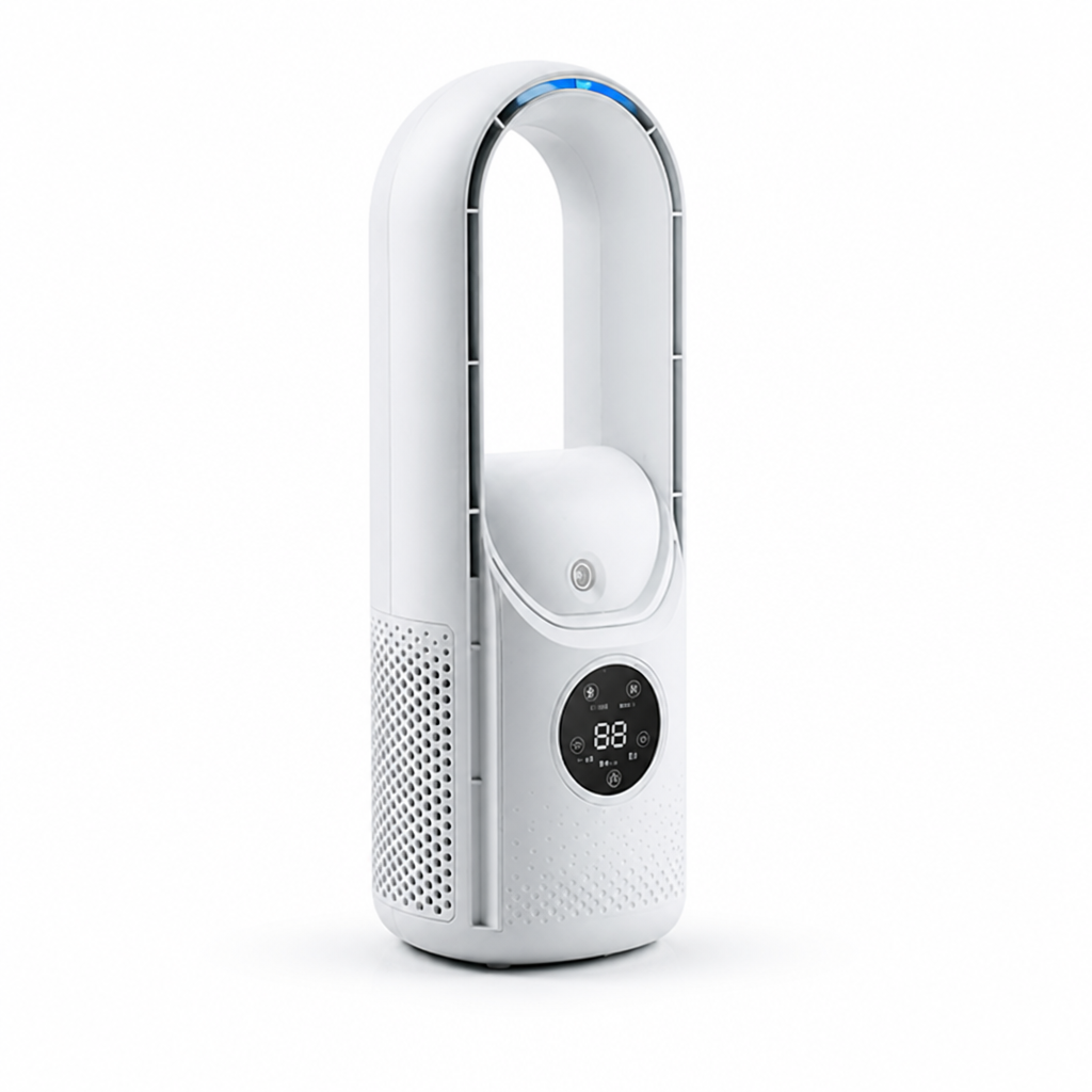 Whisper-Quiet Bladeless Bedside Air Cooler