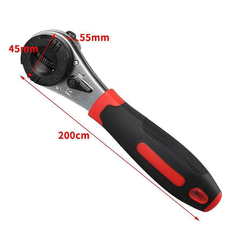 Chrome Vanadium Steel Ratchet Wrench with Adjustable Features