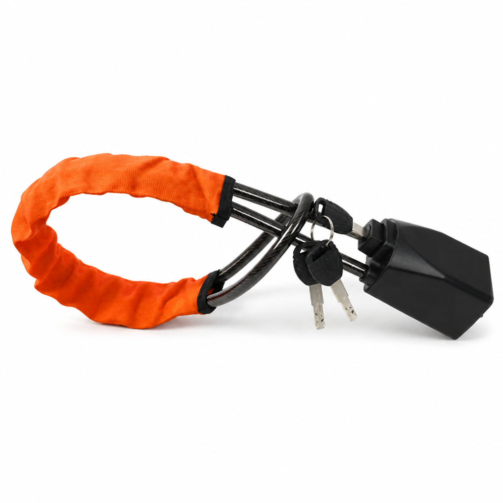 Braided Steel Core PVC-Coated Steering Wheel Lock (Universal Fit)