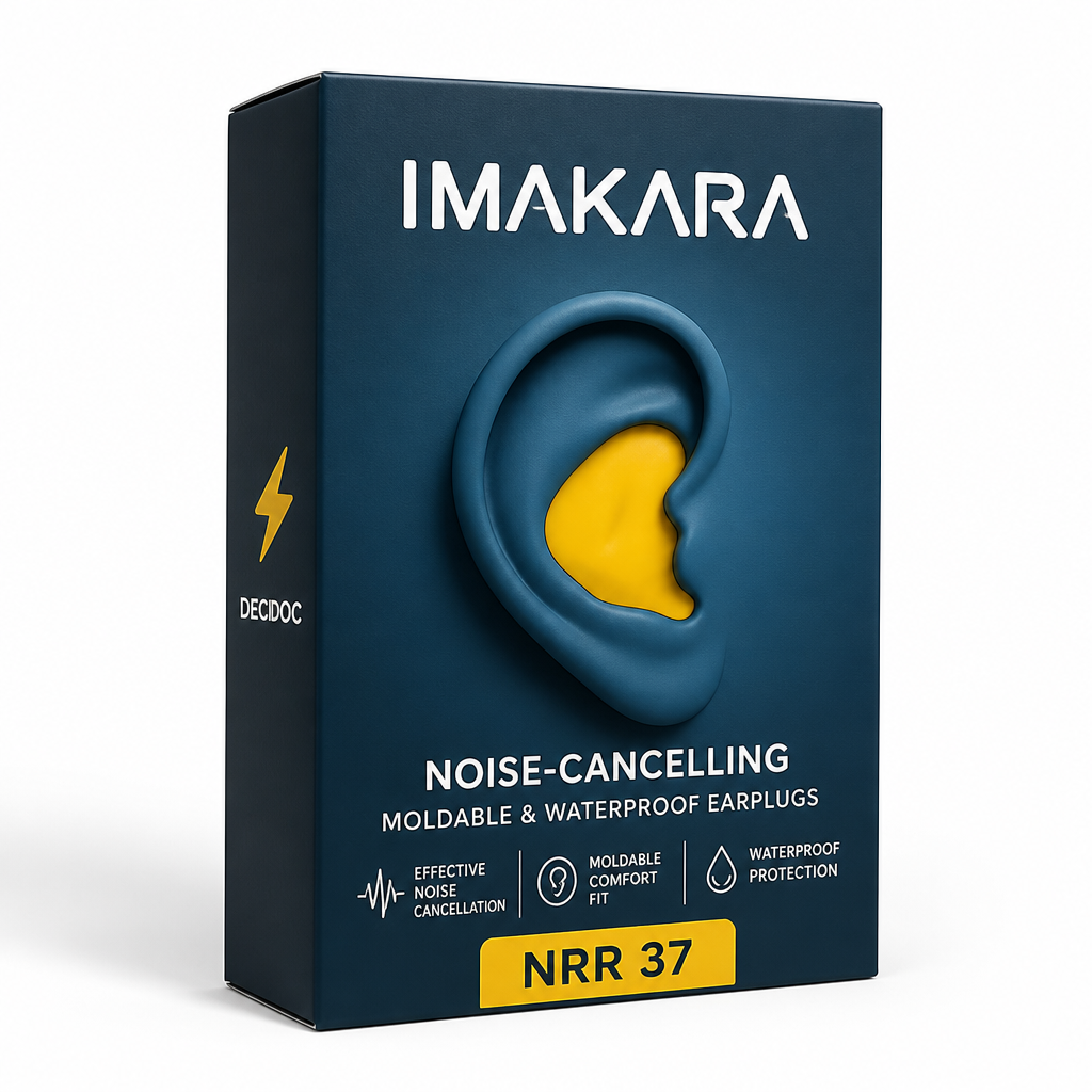 Noise-Cancelling Moldable & Waterproof Earplugs