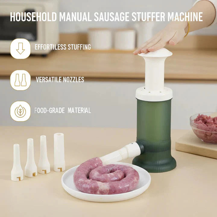 Hand-Powered Sausage Filler – Achieve Uniform Casings Without Power