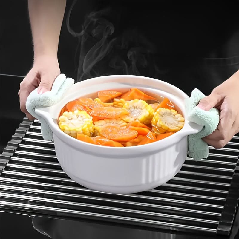 Stainless Steel Dish Drying Rack – Roll-Up Design