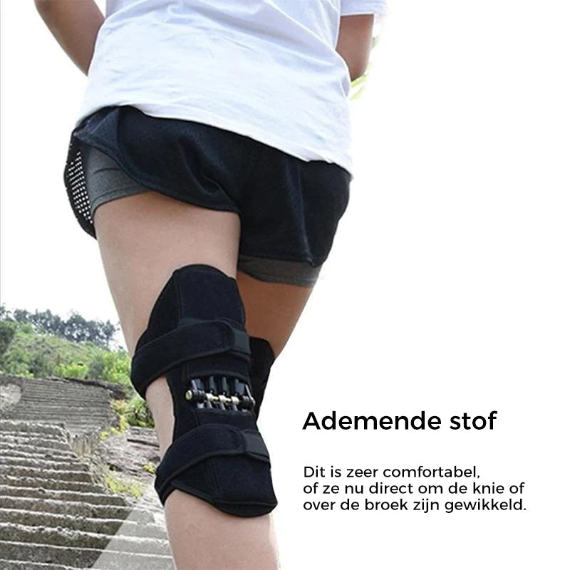 Stabilizing Knee Support with Spring-Loaded Mechanism