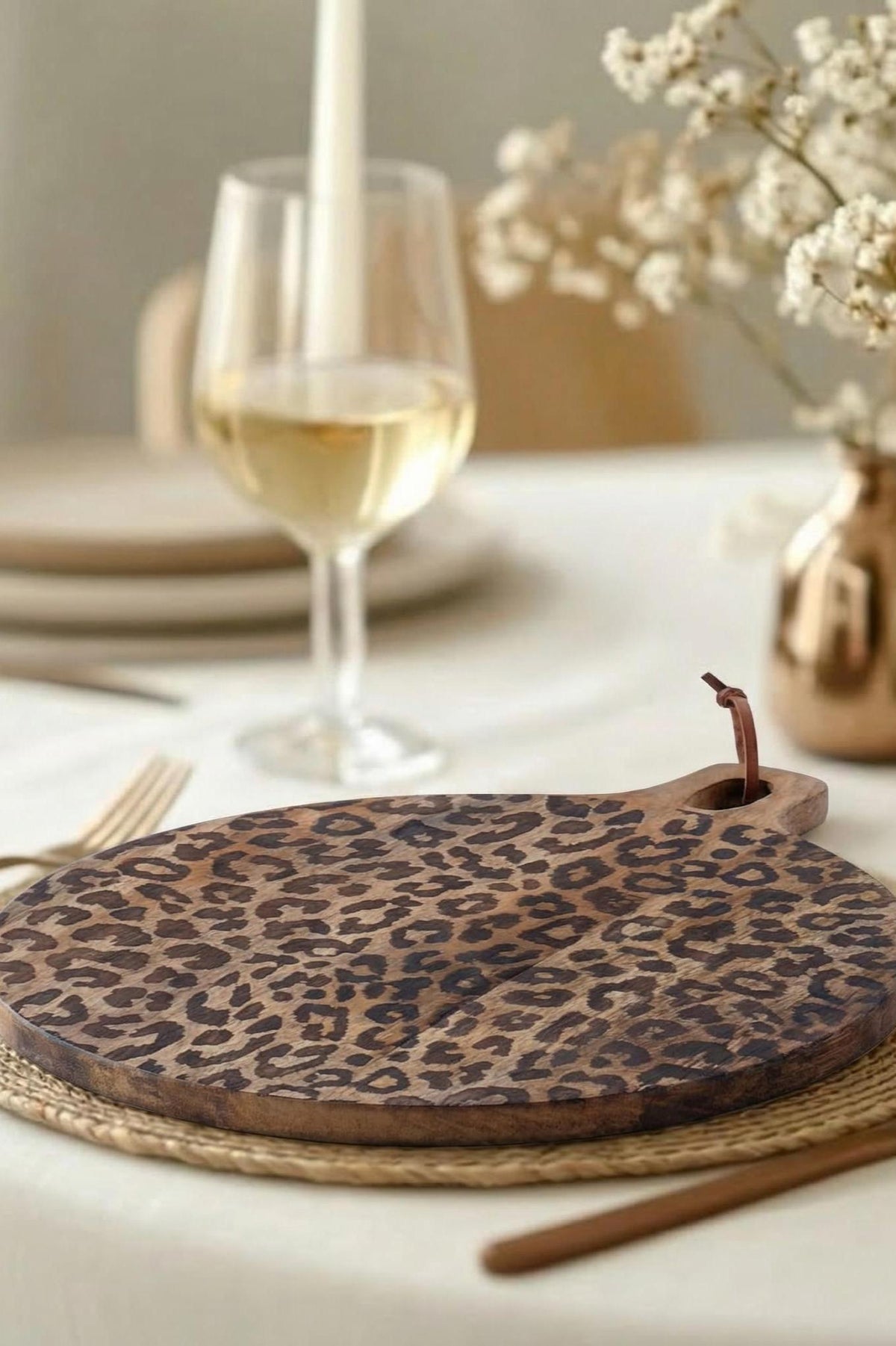 Scandinavian Style Wooden Serving Board Set - Round & Square Sapele