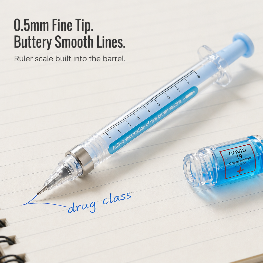 VibeSyringe™ — Use Buttery Smooth Ink to Color-Code Each Care Plan, Drug Card & Lecture Note