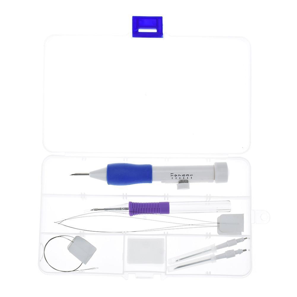 Complete Knitting Kit with Punch Needle – Starter Tools for Newbies