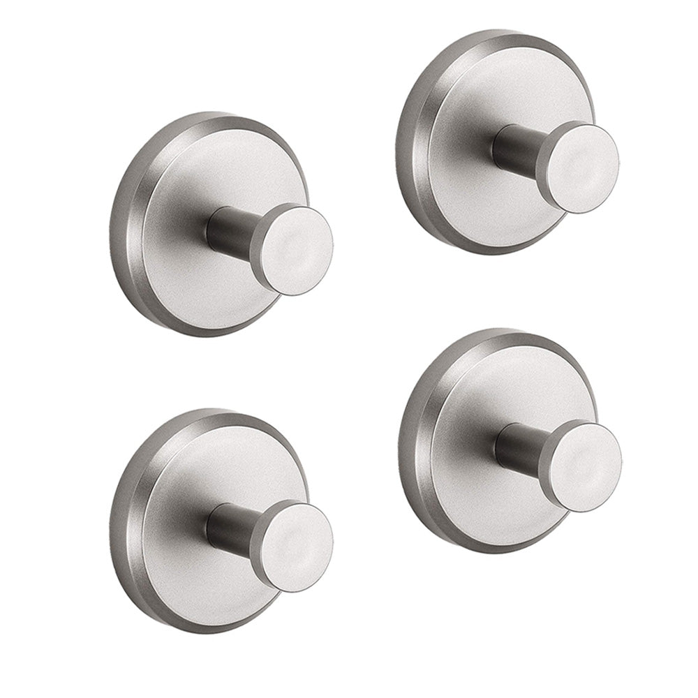 Adhesive Towel Hanger for Wall Mounting | Stainless Steel | Black, Silver, Gold | 5.5×5.5×5.6 cm