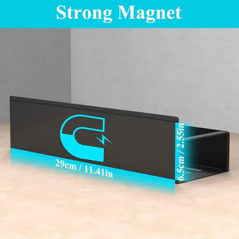 Magnetic Spice Holder Set - 4 Pieces, Metal Coated, No Tools Needed