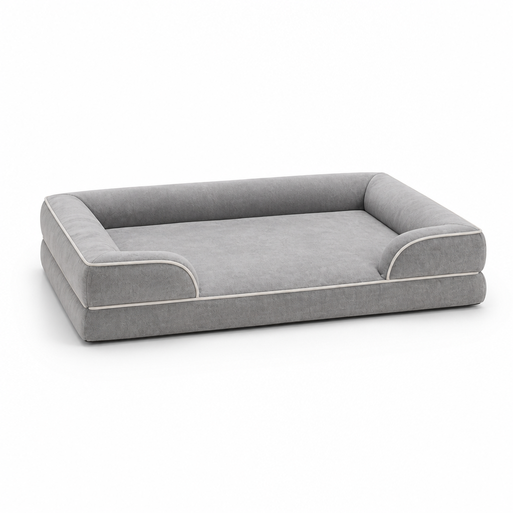 Orthopedic Memory Foam Dog Bed (Non-Slip Washable Cover)