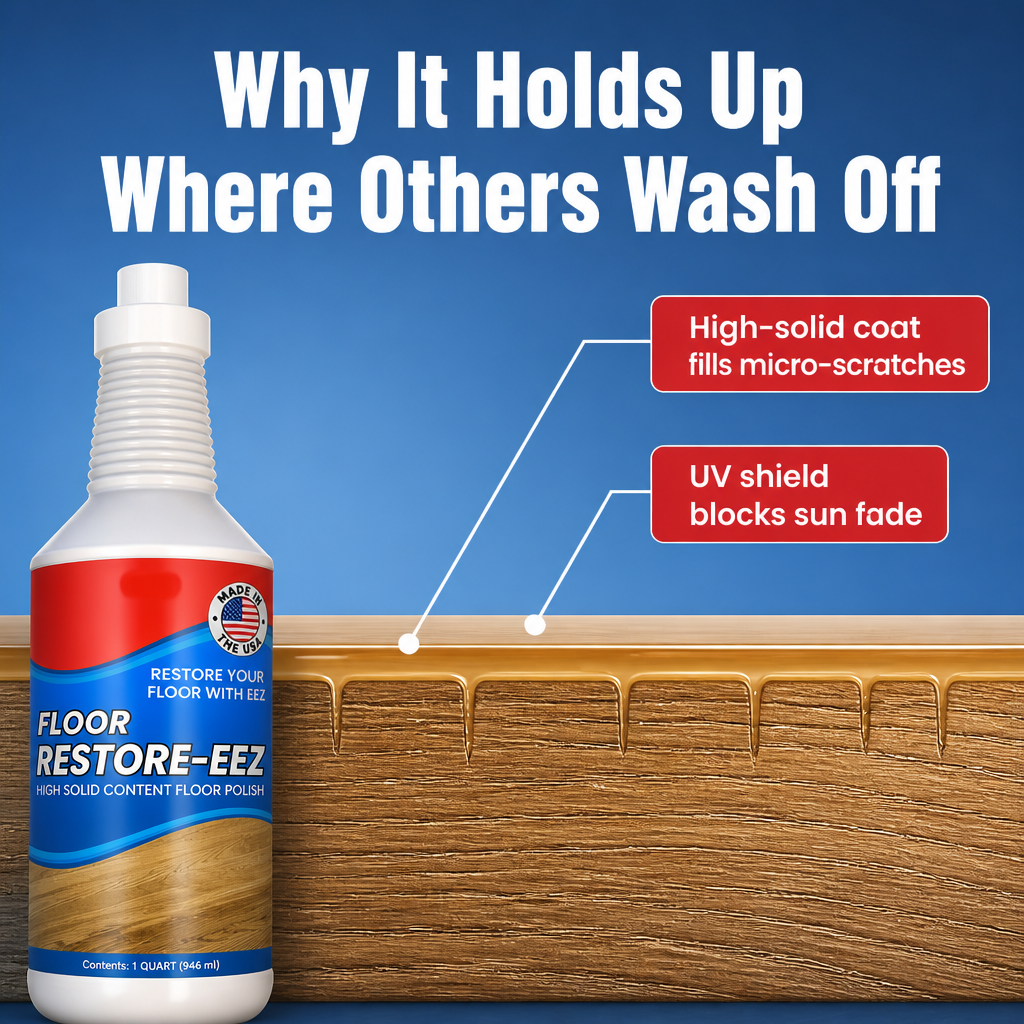 LustroLuxe™ — Revive Dull, Scratched Floors with Just One Coat