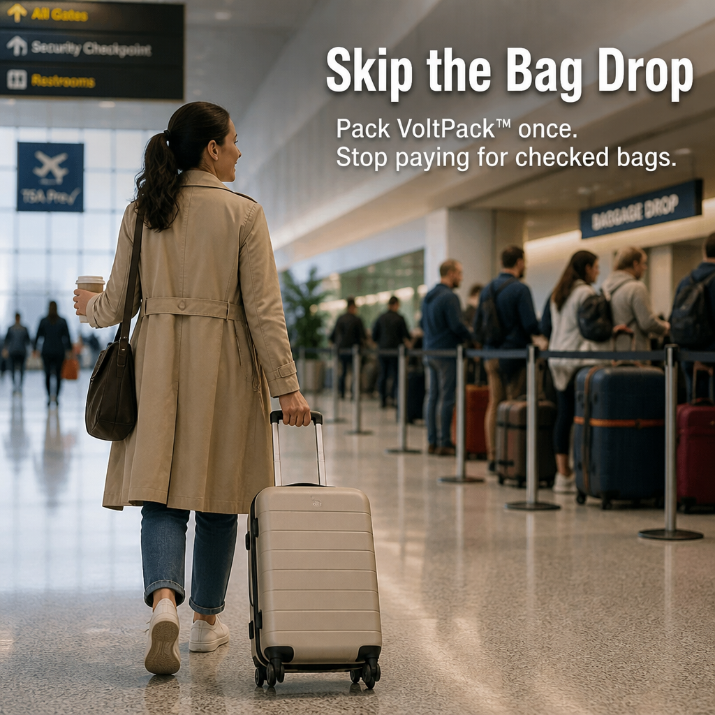 VoltPack™ — Compress Your Suitcase by 80% Using a Pocket USB Vacuum Pump