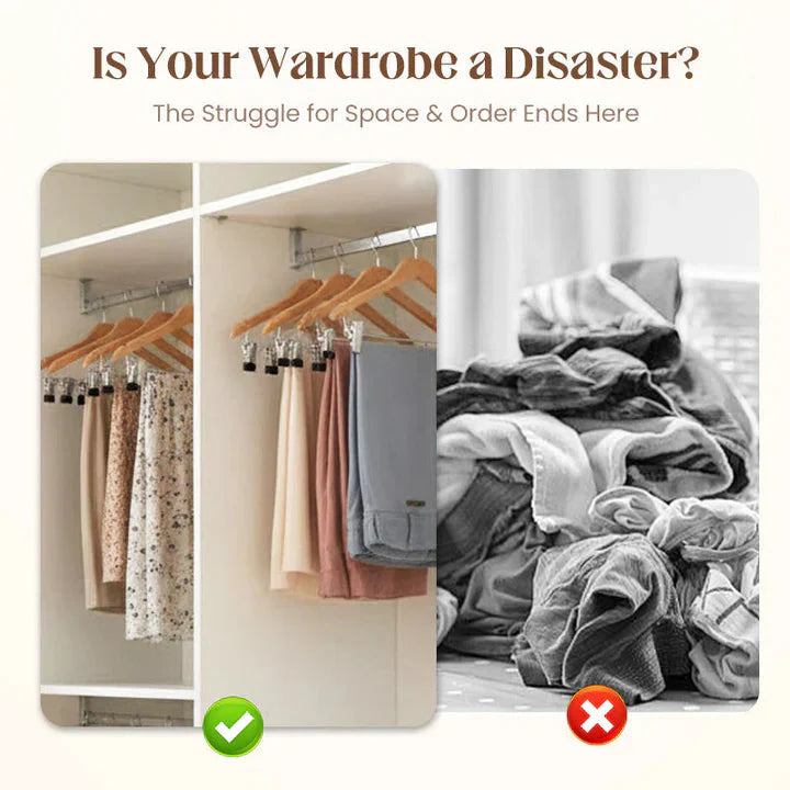 Set of Wooden Hangers – Two Hangers Included per Pack