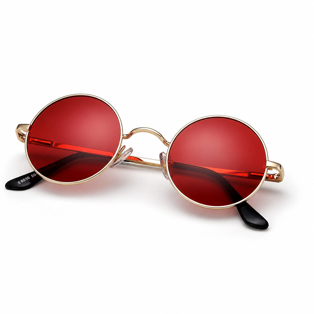 Polarized & UV-Blocking Retro Round Sunglasses
