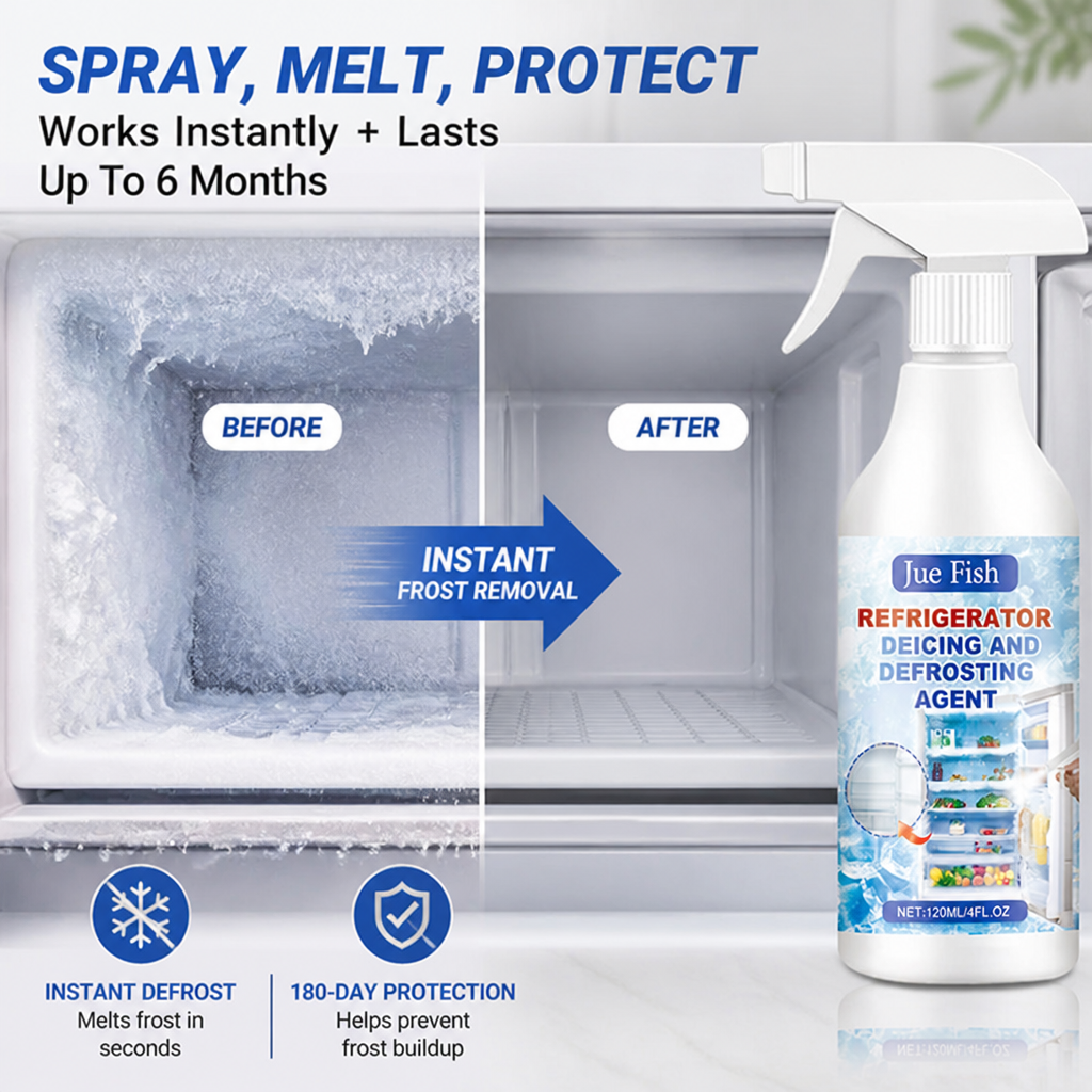 IceShield™ — Melt Fridge Frost in Seconds, No Scraping or Unplugging