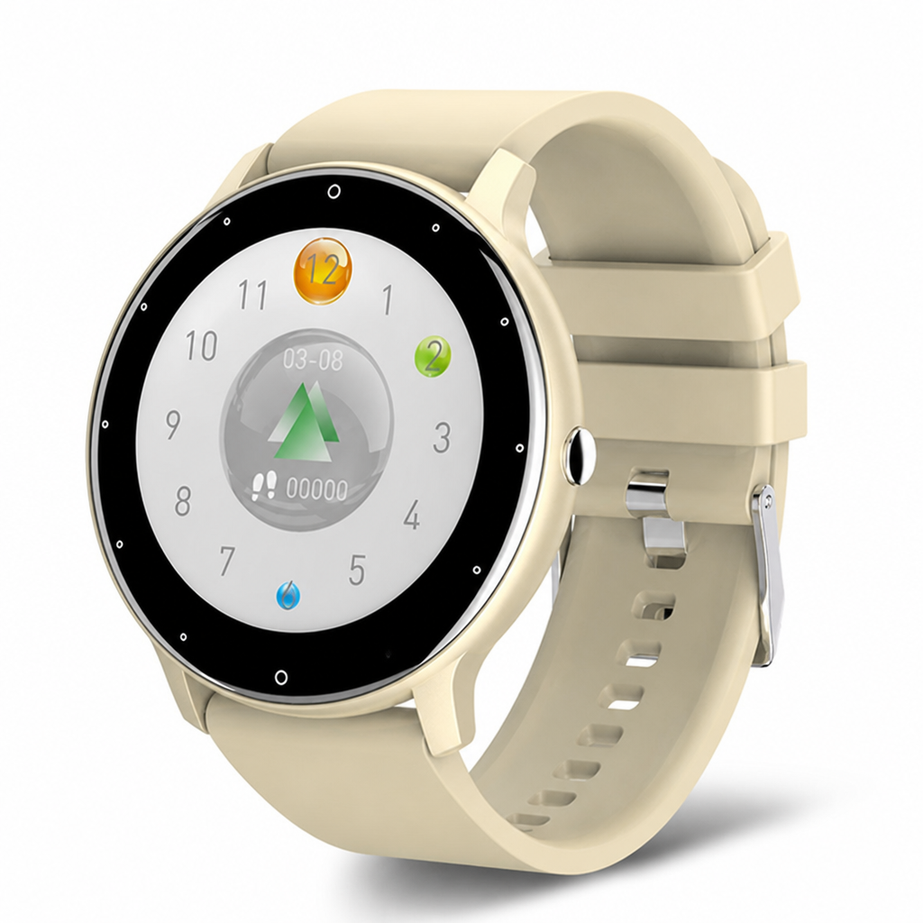 IP67 Waterproof Heart Rate, SpO2 & BP Smartwatch (1.28-Inch Touchscreen)