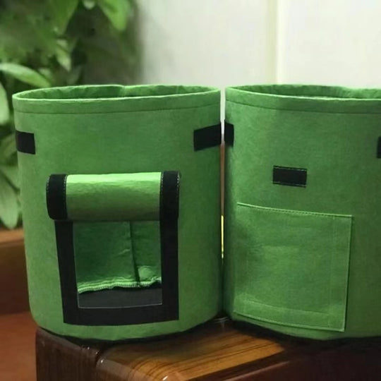 Grow Bag | Breathable Nonwoven Fabric | Velcro-Closure Harvest Flap | HarvestBag