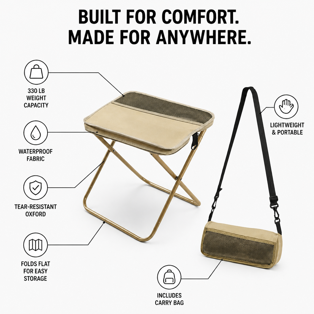 TerraFirm™ — Powerfully Portable Comfort That Holds You Steady Anywhere