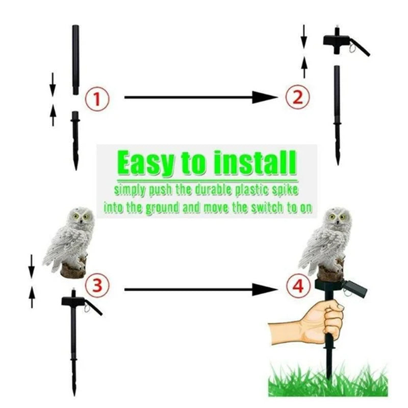 Weatherproof Solar Garden Statue with LED Illumination