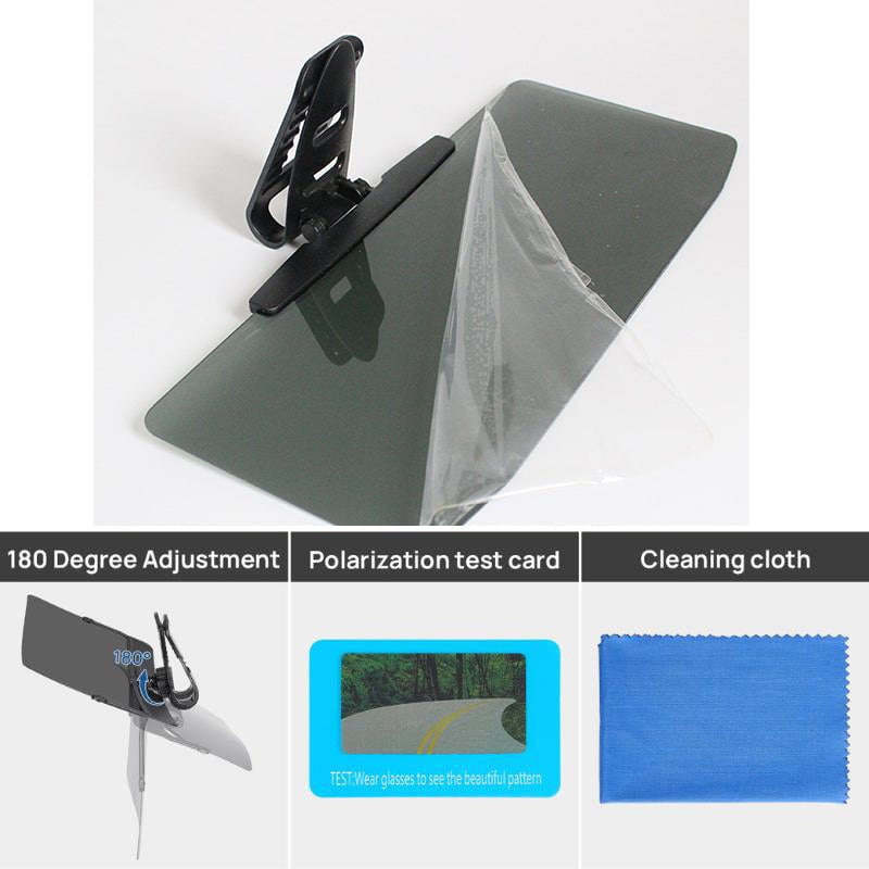 Polarized Glare-Reducing Sunshade for Cars