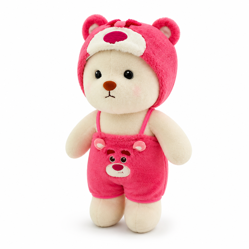 Soft Plush Hooded Bear Toy (Multiple Sizes)