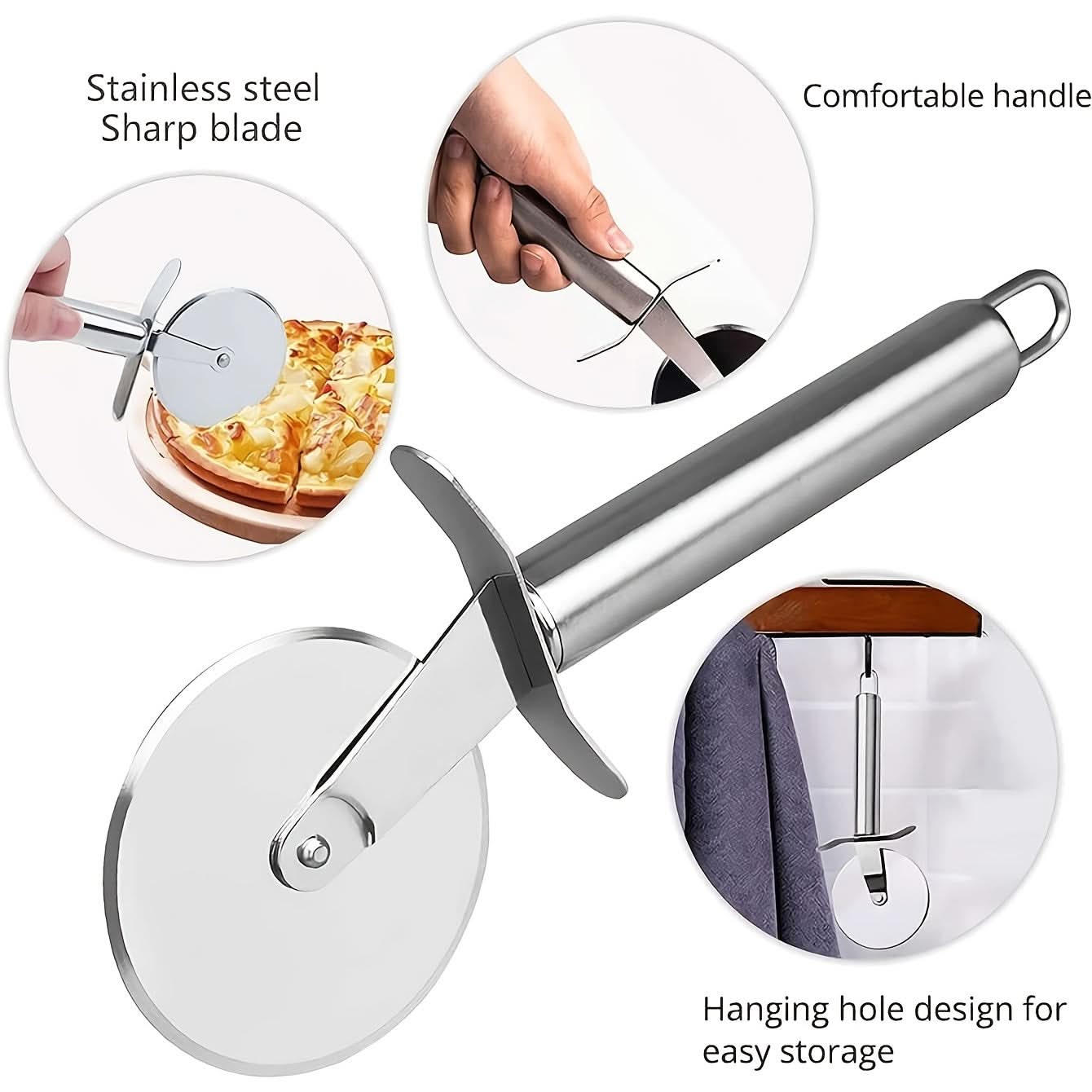 Stainless Steel Pizza Cutting Wheel Tool