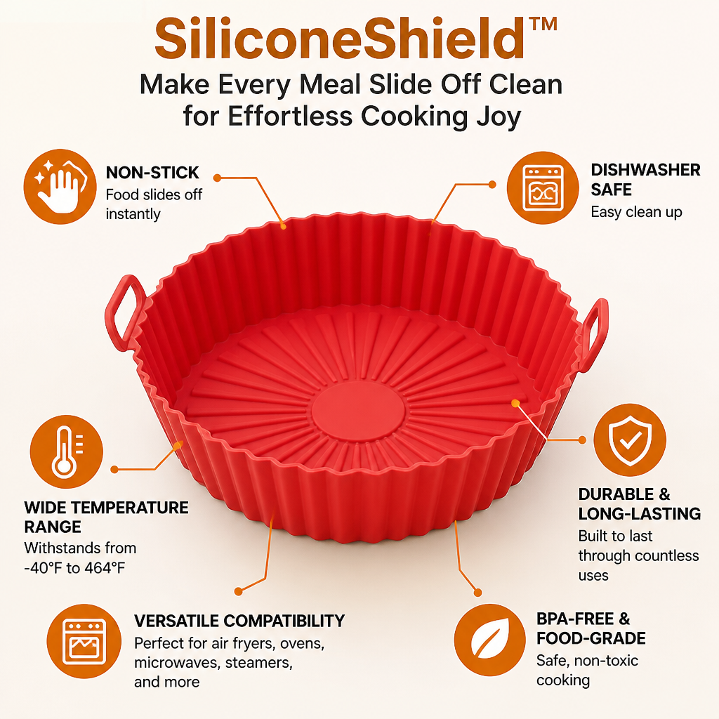 SiliconeShield™ — Make Every Meal Slide Off Clean for Effortless Cooking Joy