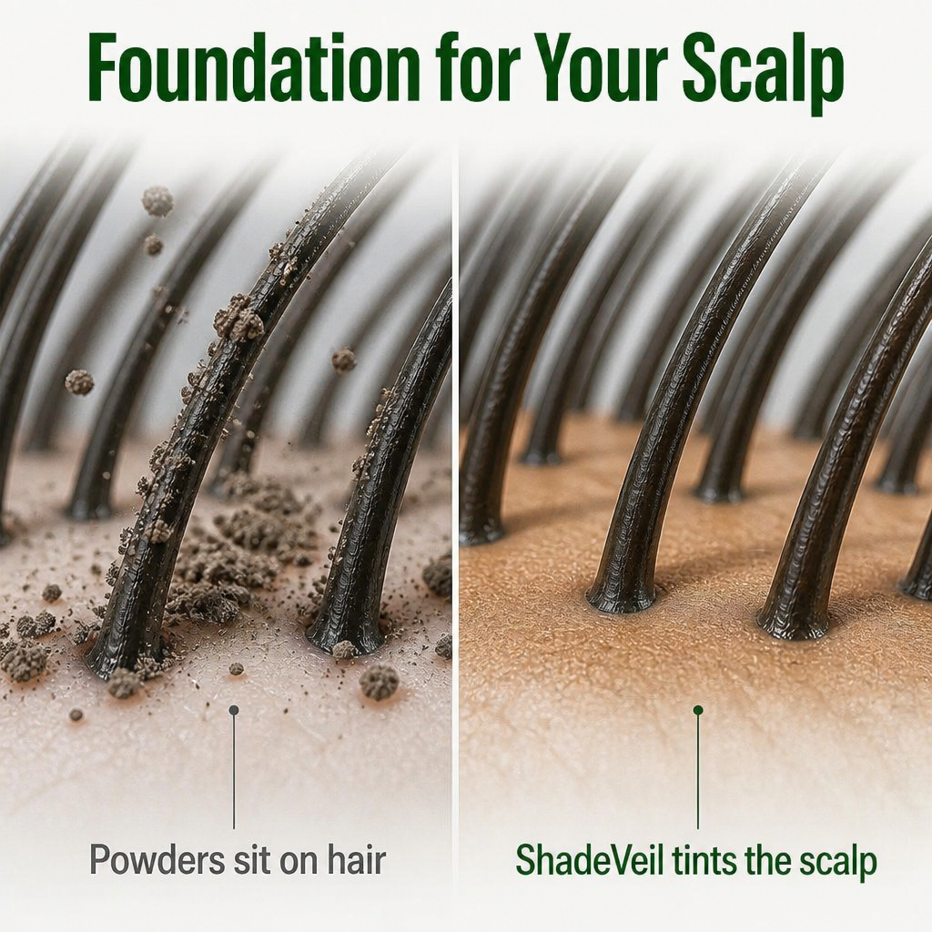 ShadeVeil™ — Conceal Thinning Areas and Create Fuller Hair Instantly