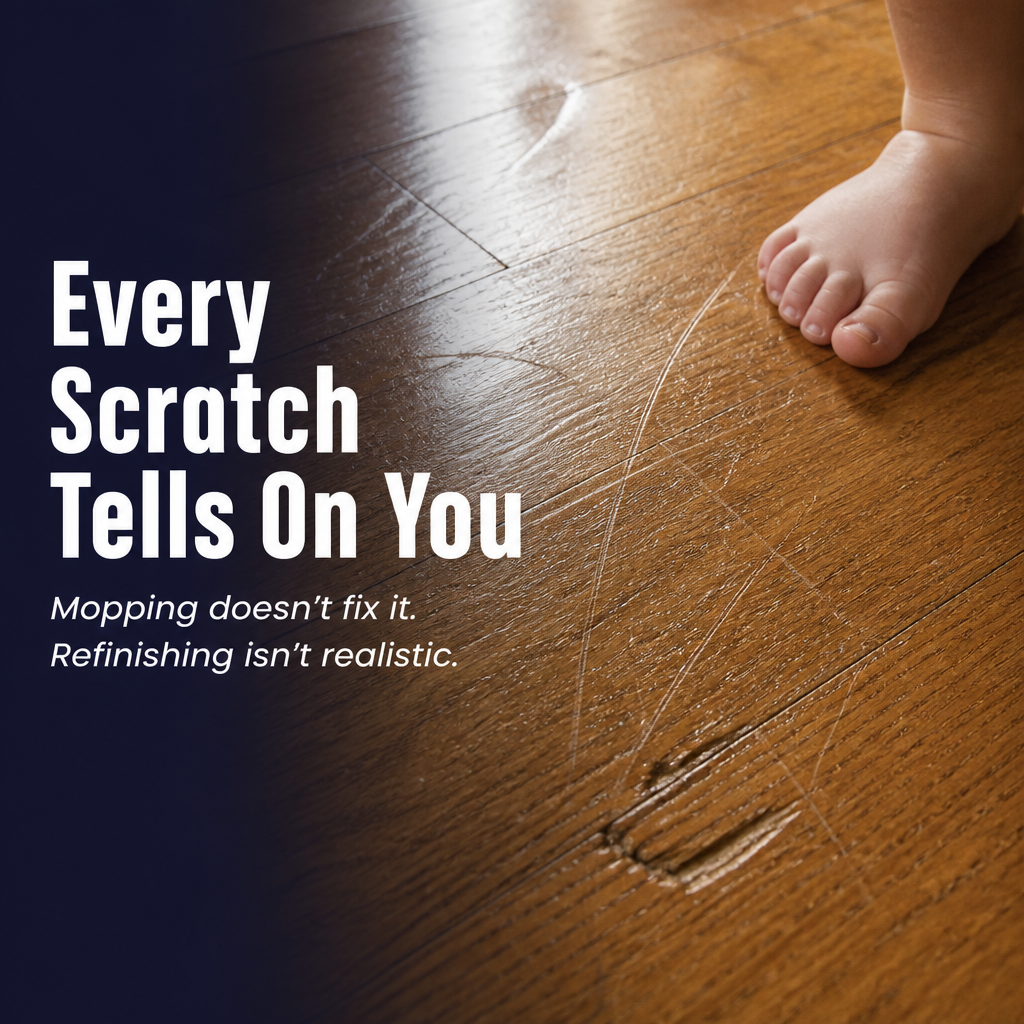 LustroLuxe™ — Revive Dull, Scratched Floors with Just One Coat