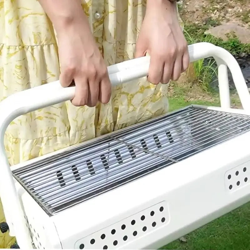 Charcoal Cooker | Portable | Handles that Fold | GrillGo
