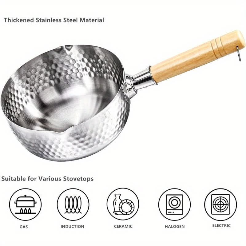Versatile Cooking Skillet in Stainless Steel – Sleek and Stylish Design