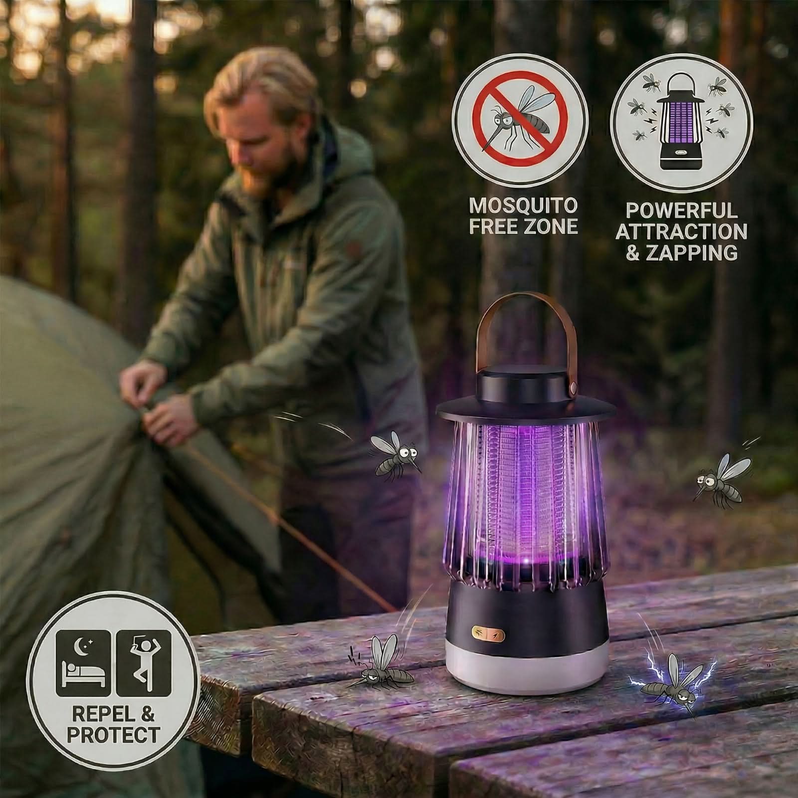 Quiet Indoor Insect Control Lamp – Portable USB Mosquito Trap