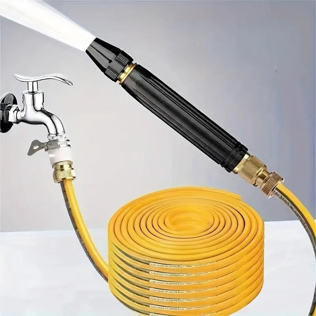 Multi-Pattern Trigger Lock Garden Hose Nozzle with Adjustable Spray
