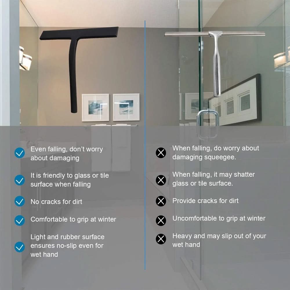 Silicone Shower Squeegee for Streak-Free Cleaning