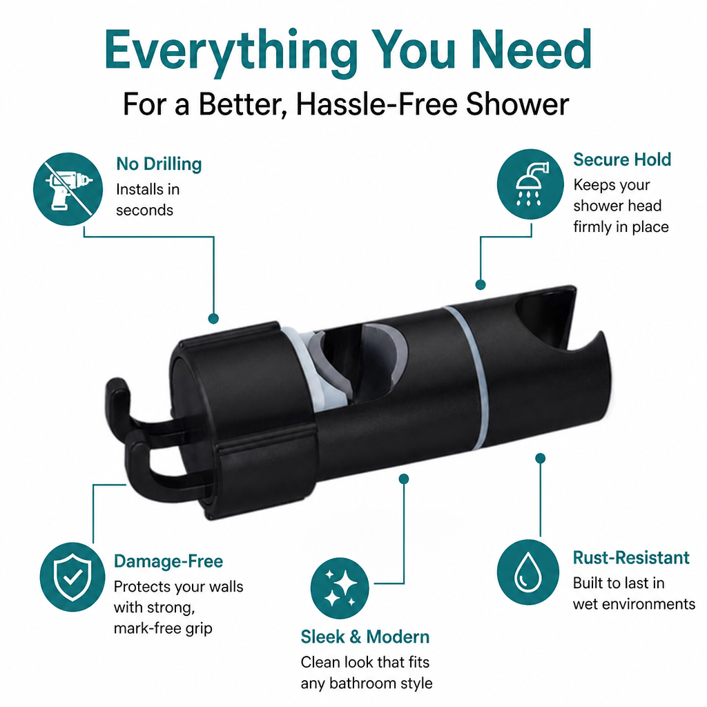 GripTight™ — Secure Your Shower in Seconds Without a Single Mark or Drill