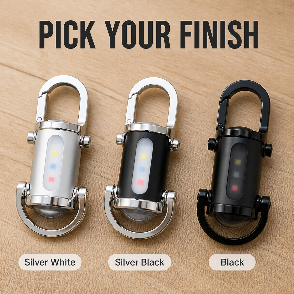 ValorBeam™ — Keep a 1200-Lumen Flashlight and Phone Charger with You on Your Keys