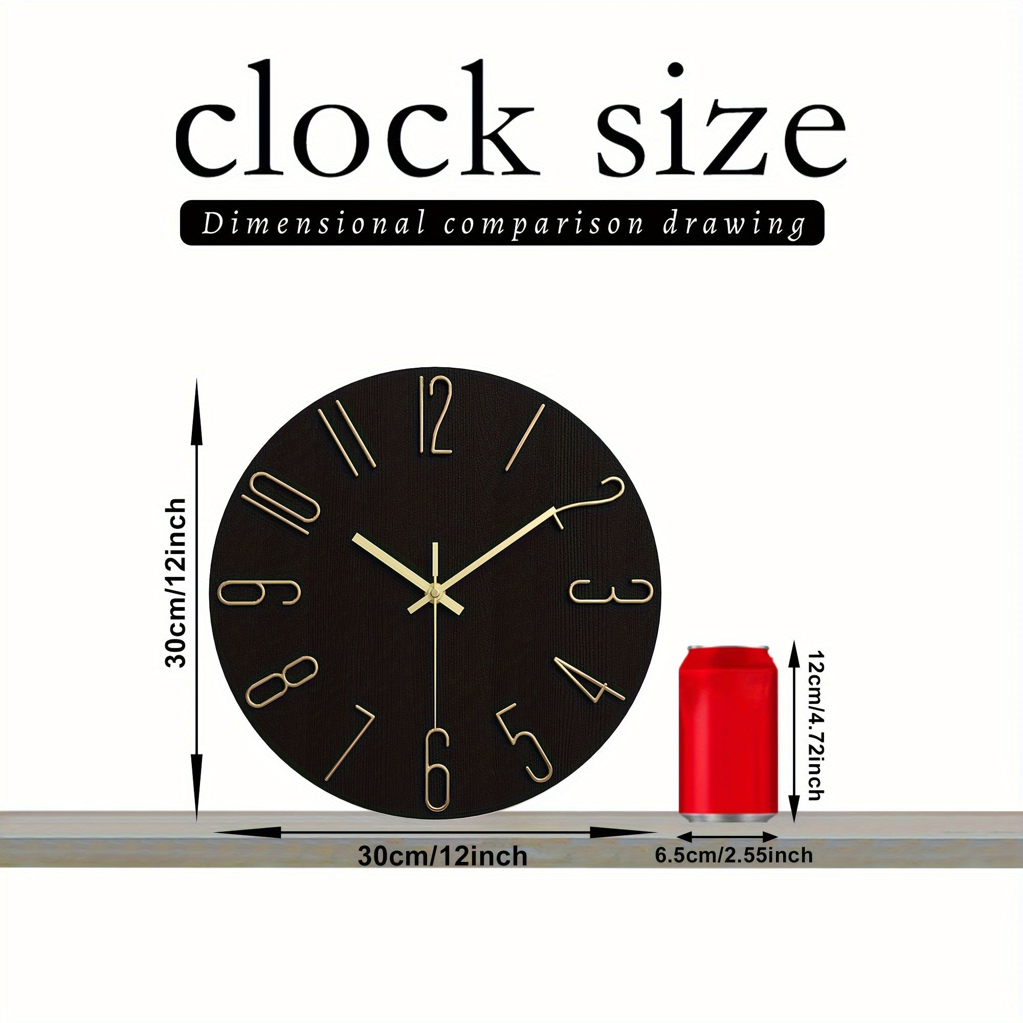 AuraTime - Elegant Round Wall Clock with Stylish Rimless Design