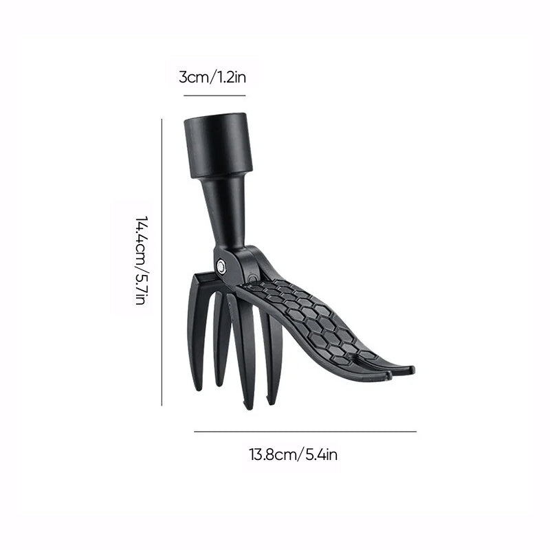 Ergonomic Long-Handled Stainless Steel Weed Remover with Detachable Head