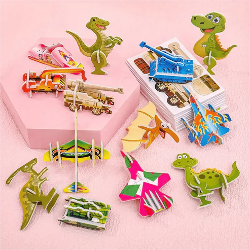 BraveCraft™ 3D Cartoon Puzzle Set — Ignite Joy and Spark Limitless Imagination in Every Snap