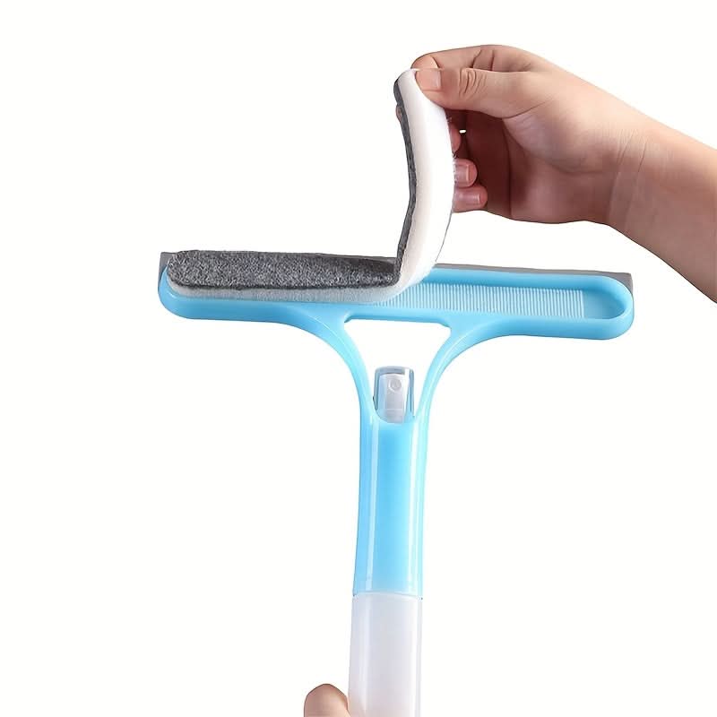 3-in-1 Scraper for Windows and Mirrors with Detachable Microfiber Cloth