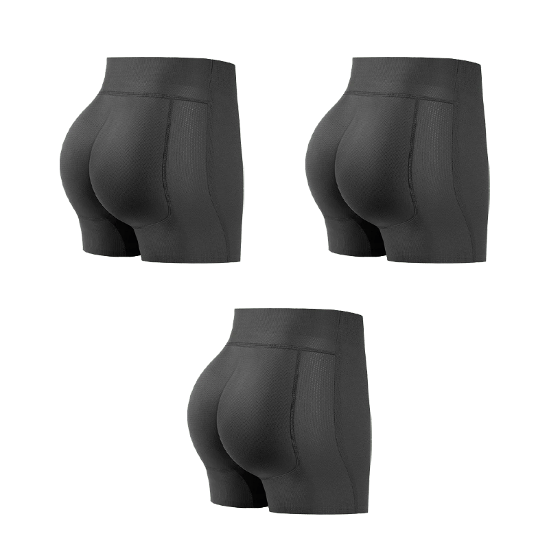 High-Waisted Shapewear Shorts with Padded Bottom - Breathable & Discreet