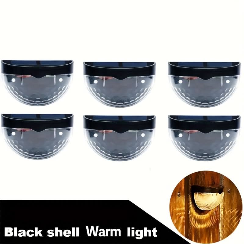 Set of Solar-Powered LaceGlow Wall Lights for Fences