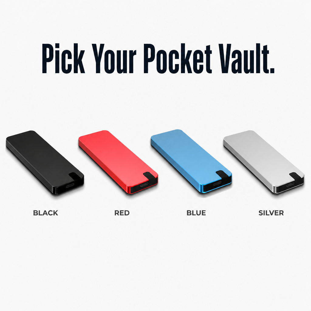 FlashVault™ — Banish "Storage Almost Full" Alerts Forever | Ready-to-Use 500GB Plug-and-Play