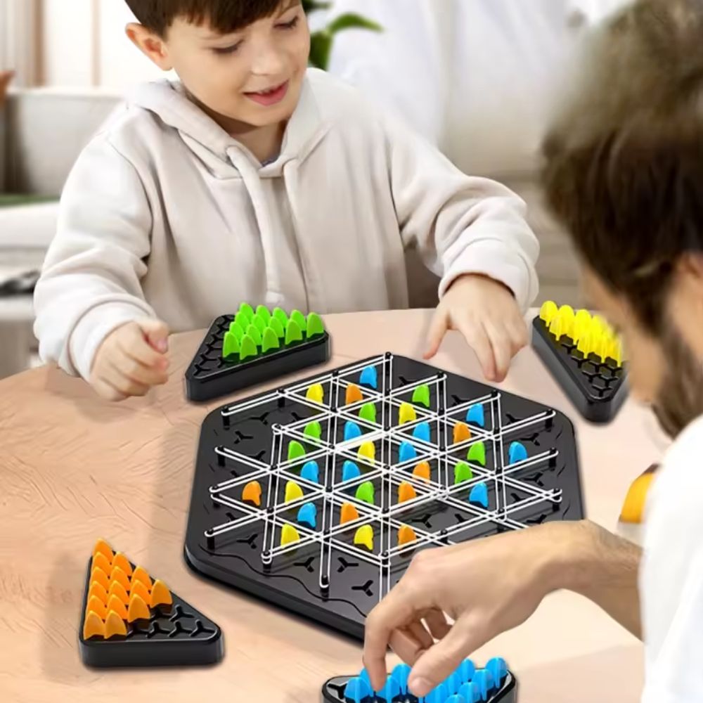 Triangle Chain Mechanic Strategy Board Game