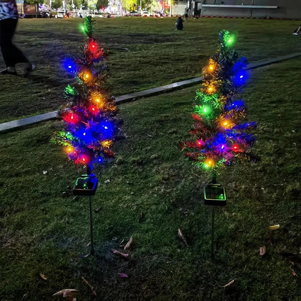 Weather-Resistant Solar Christmas Tree — Dazzlingly Beautiful for Snowy Winter Days