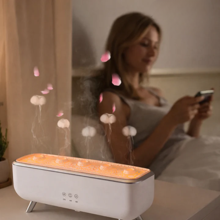LED Light Aroma Diffuser with Jellyfish Mist Feature