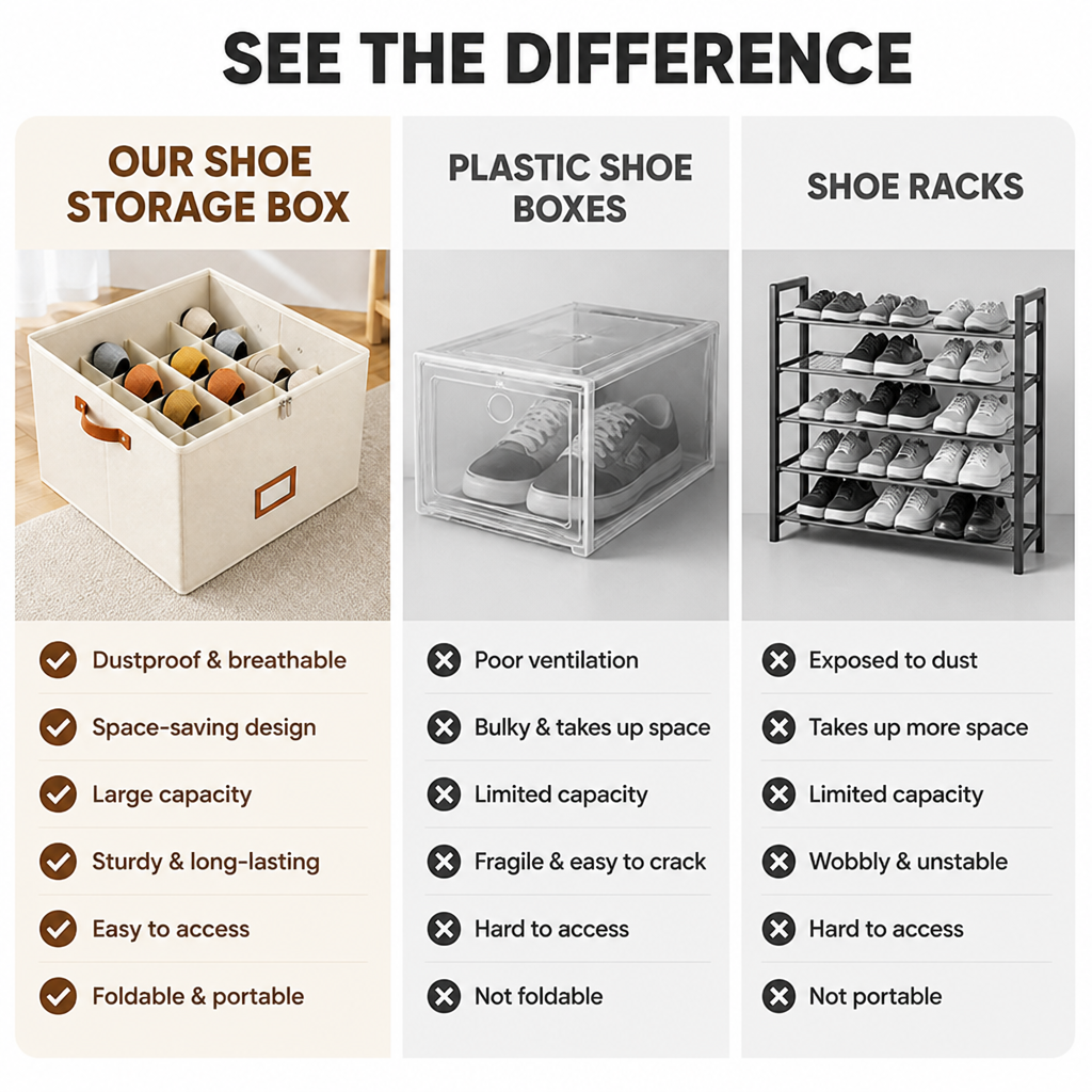 VaultTrove™ Shoe Keeper — Breathe Easy with Fresh Shoes and Clutter-Free Space Every Day