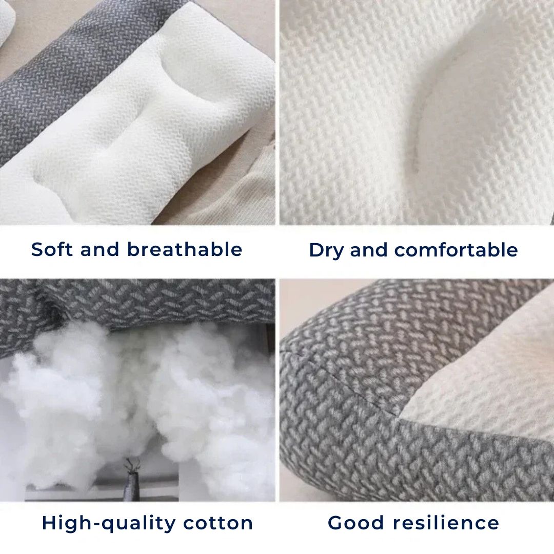 Contour Memory Foam Neck Pillow for Orthopedic Support and Pain Relief