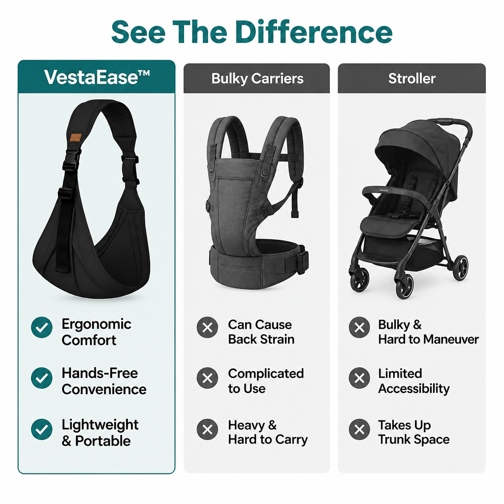 VestaEase™ — Carry Your Toddler Comfortably, Freedom in Every Step